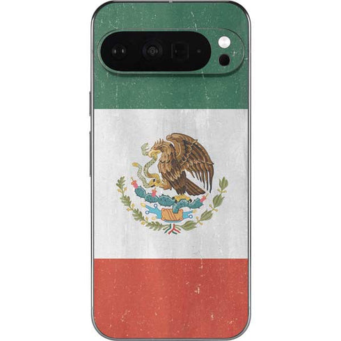 Mexico Flag Distressed Pixel 9 Pro XL Skin